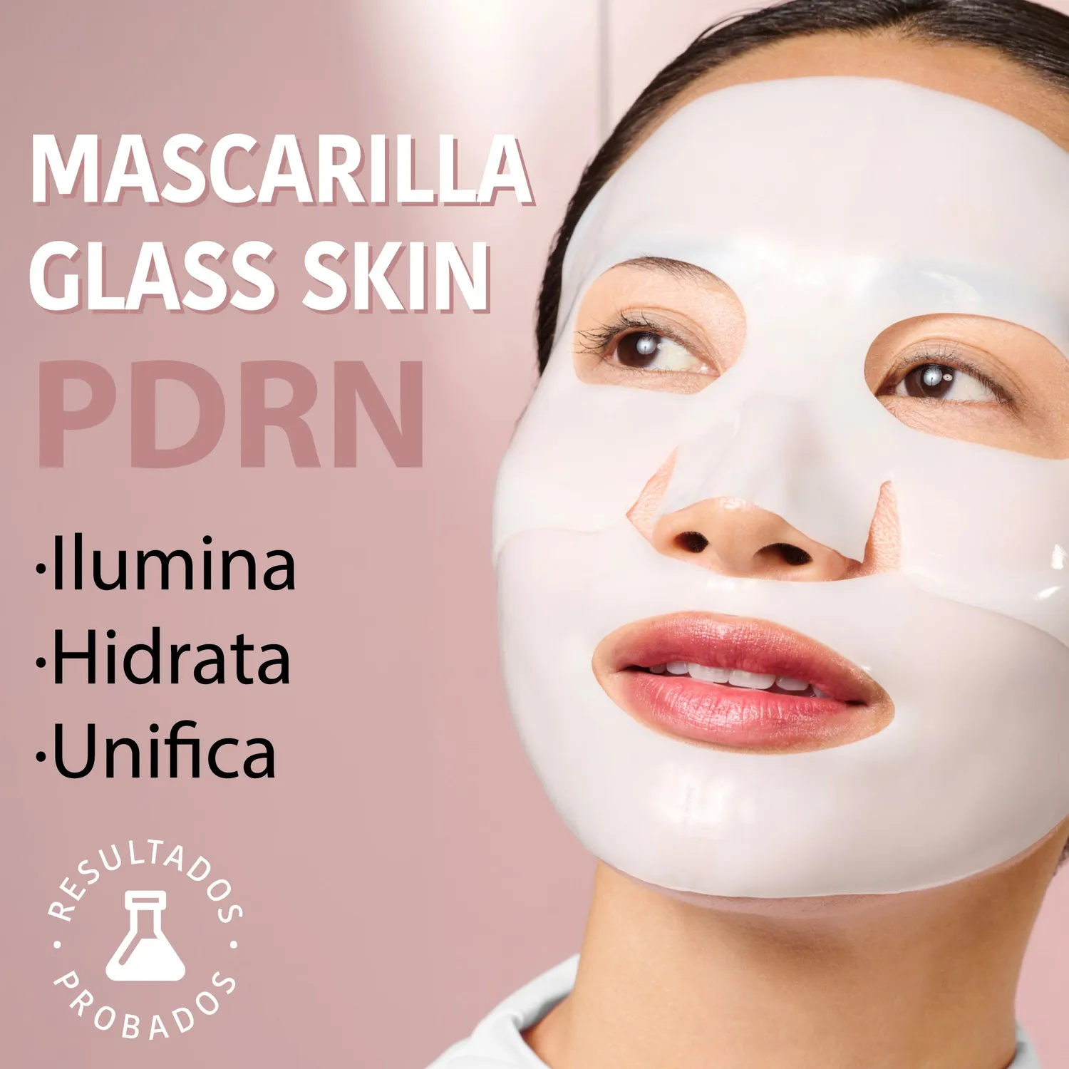 Irohanature Glass Skin Hydrogel Mask PDRN Maschera Viso Luminosa