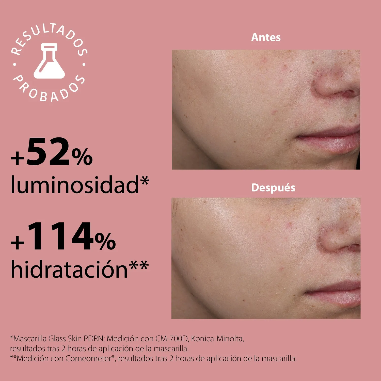 Irohanature Glass Skin Hydrogel Mask PDRN Maschera Viso Luminosa