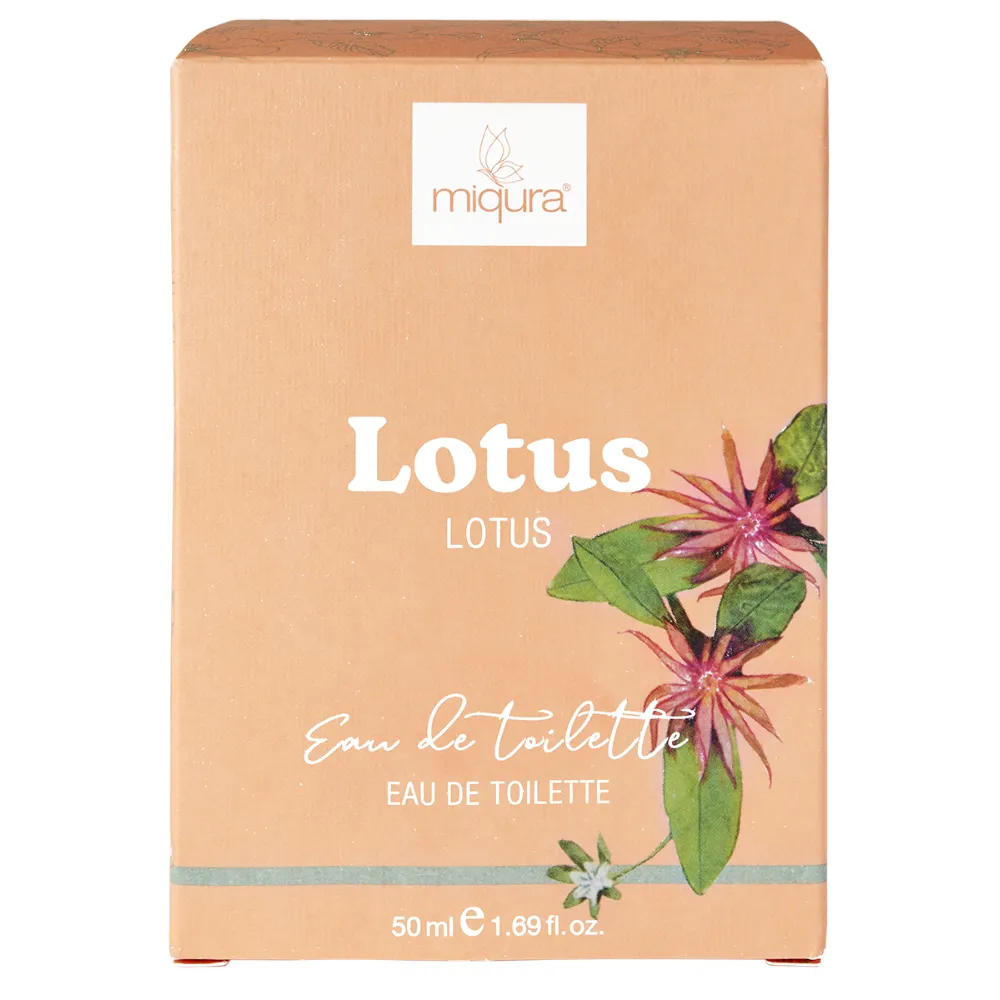 Miqura Lotus eau de toilette fresca pera e cocco
