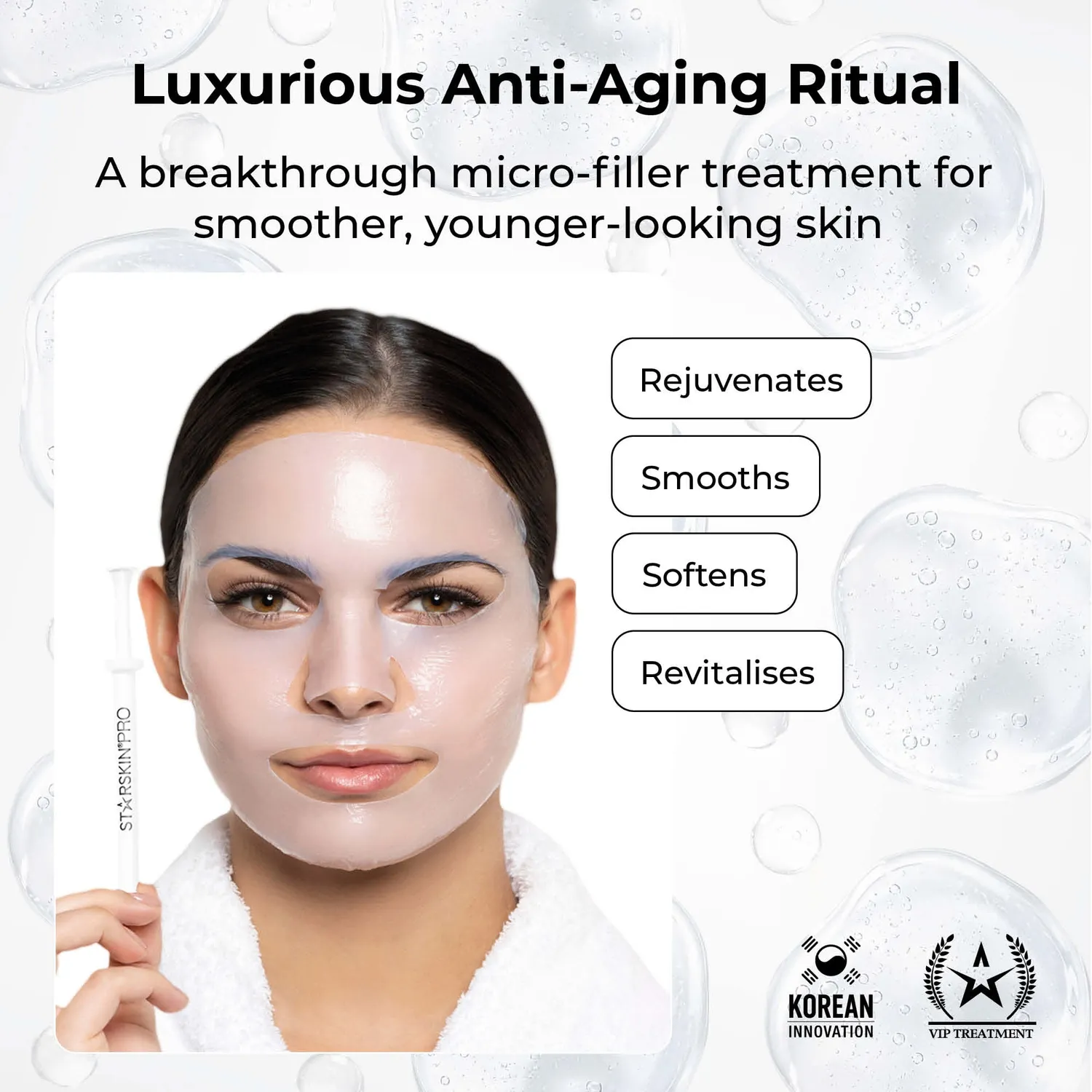 Starskin PRO Micro-Filler maschera viso 2 fasi rimpolpante
