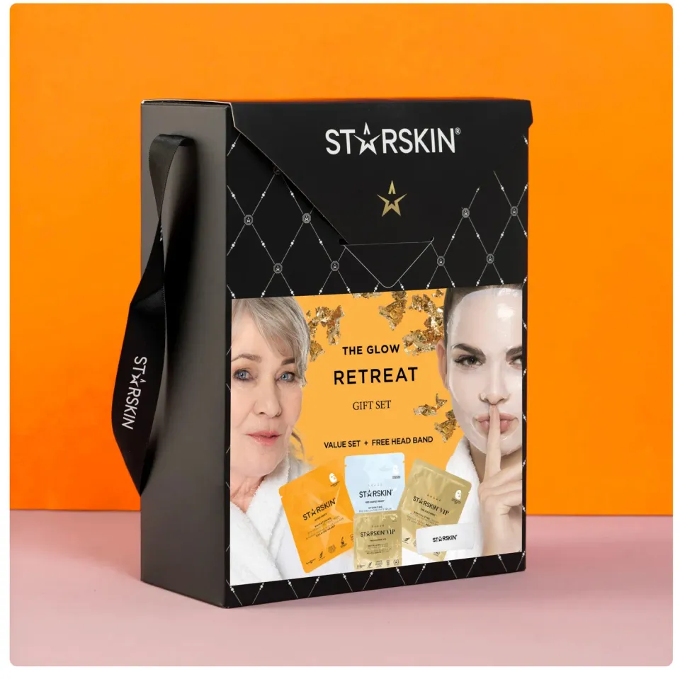 Starskin Glow Retreat set maschere viso e fascia 5 pezzi