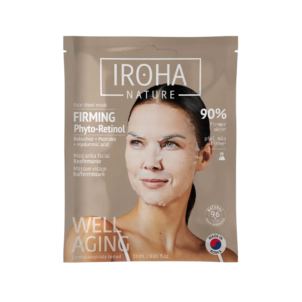 Irohanature Bakuchiol Maschera Viso Levigante con Peptidi