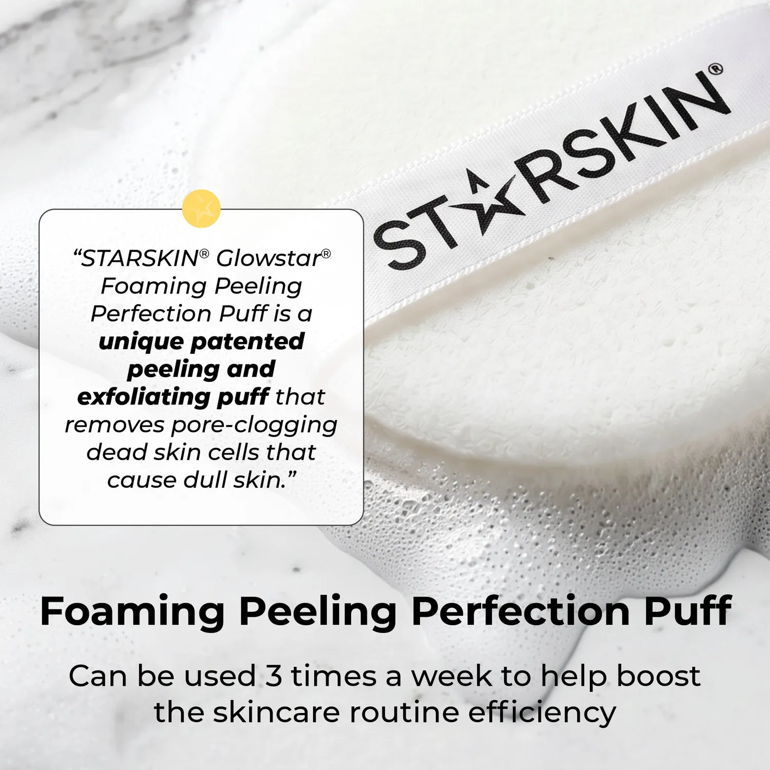 Starskin Essentials Glowstar Peeling Puff spugna esfoliante viso
