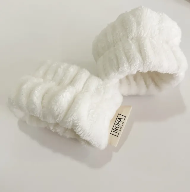 Iroha Nature polsini spugna cotone 2 pezzi skincare