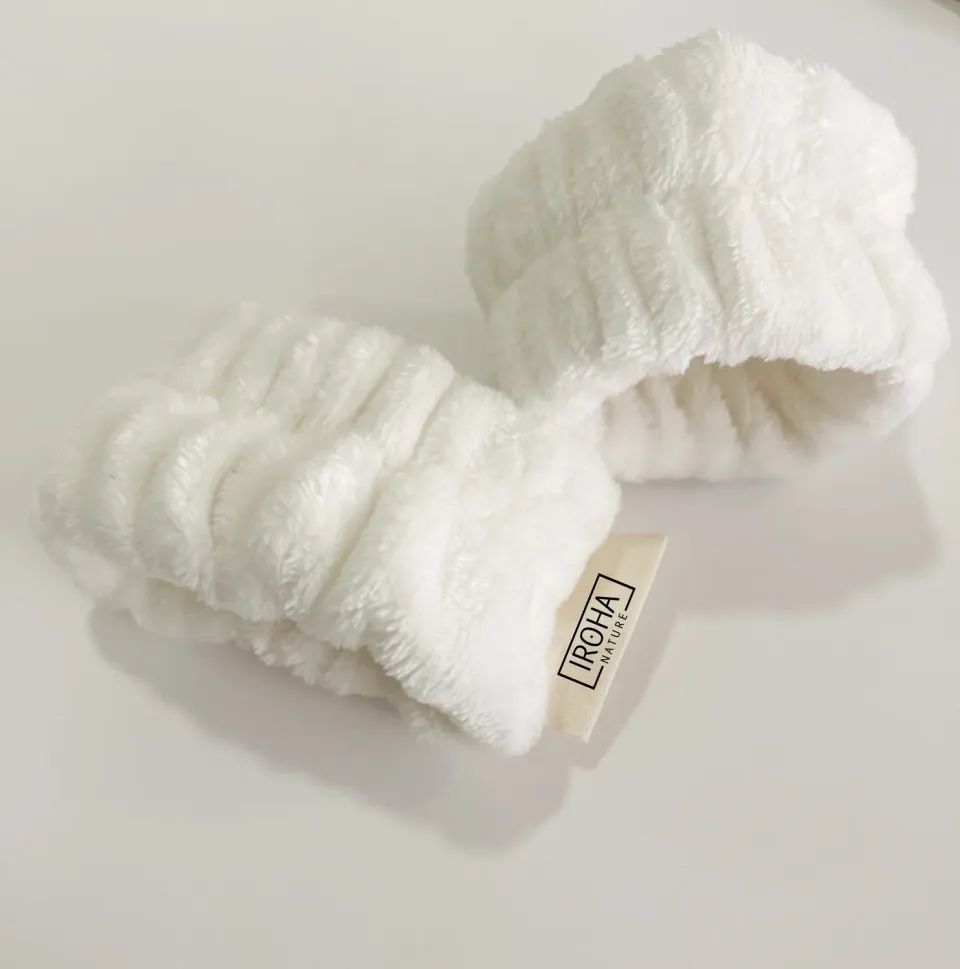 Iroha Nature polsini spugna cotone 2 pezzi skincare
