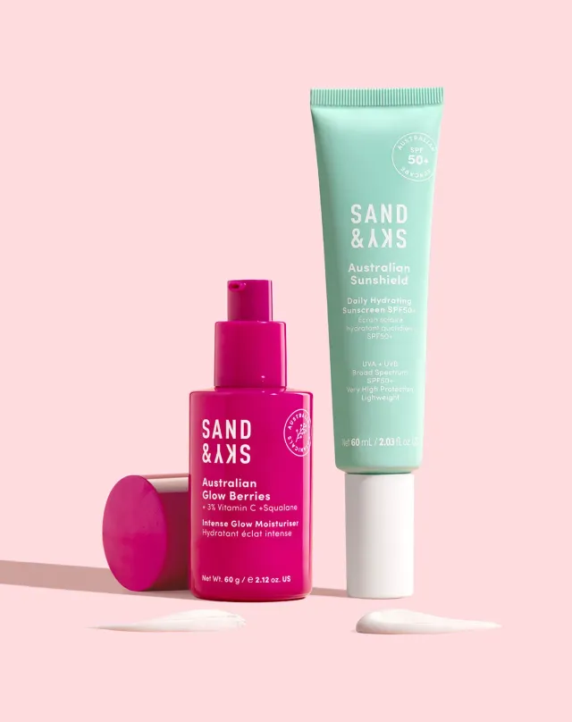 Sand & Sky SPF & Glow Kit solare viso SPF50+ idratante