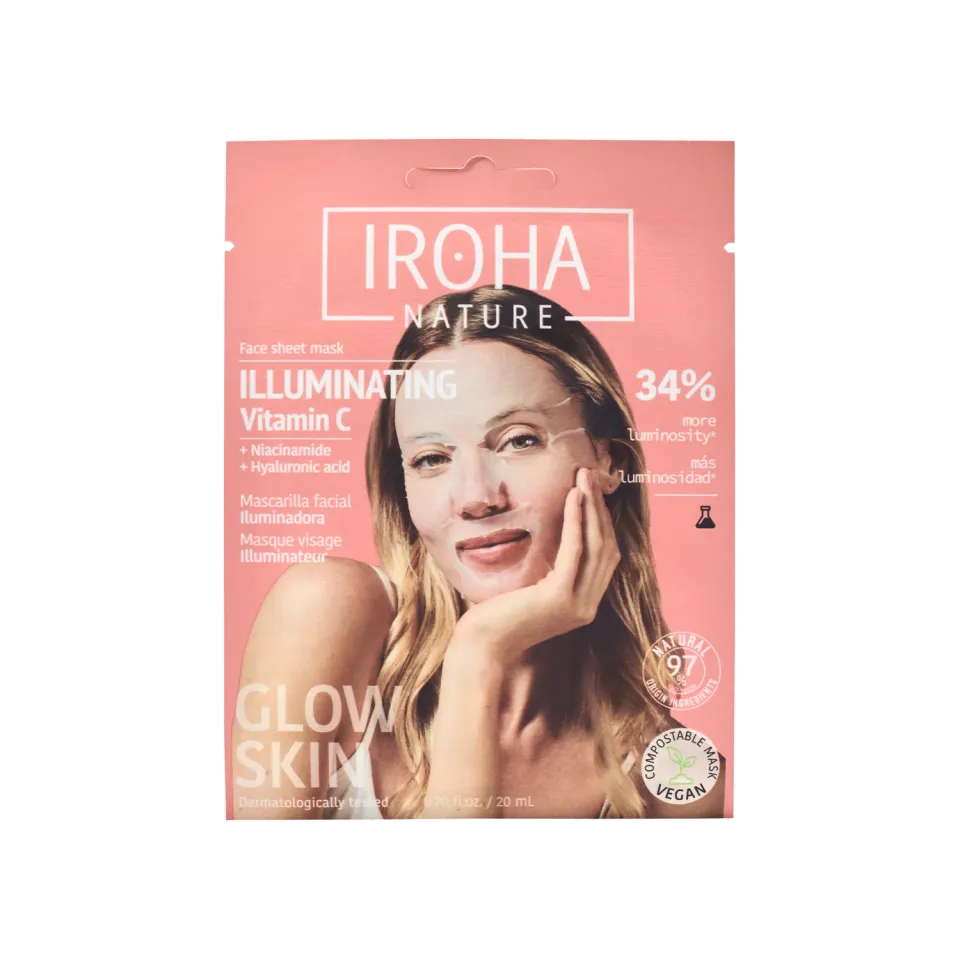 Iroha Nature Illuminating maschera viso vitamina C