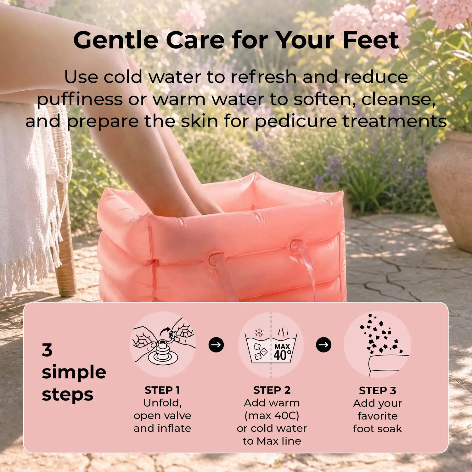 Starskin Fab Feet bacinella pediluvio gonfiabile
