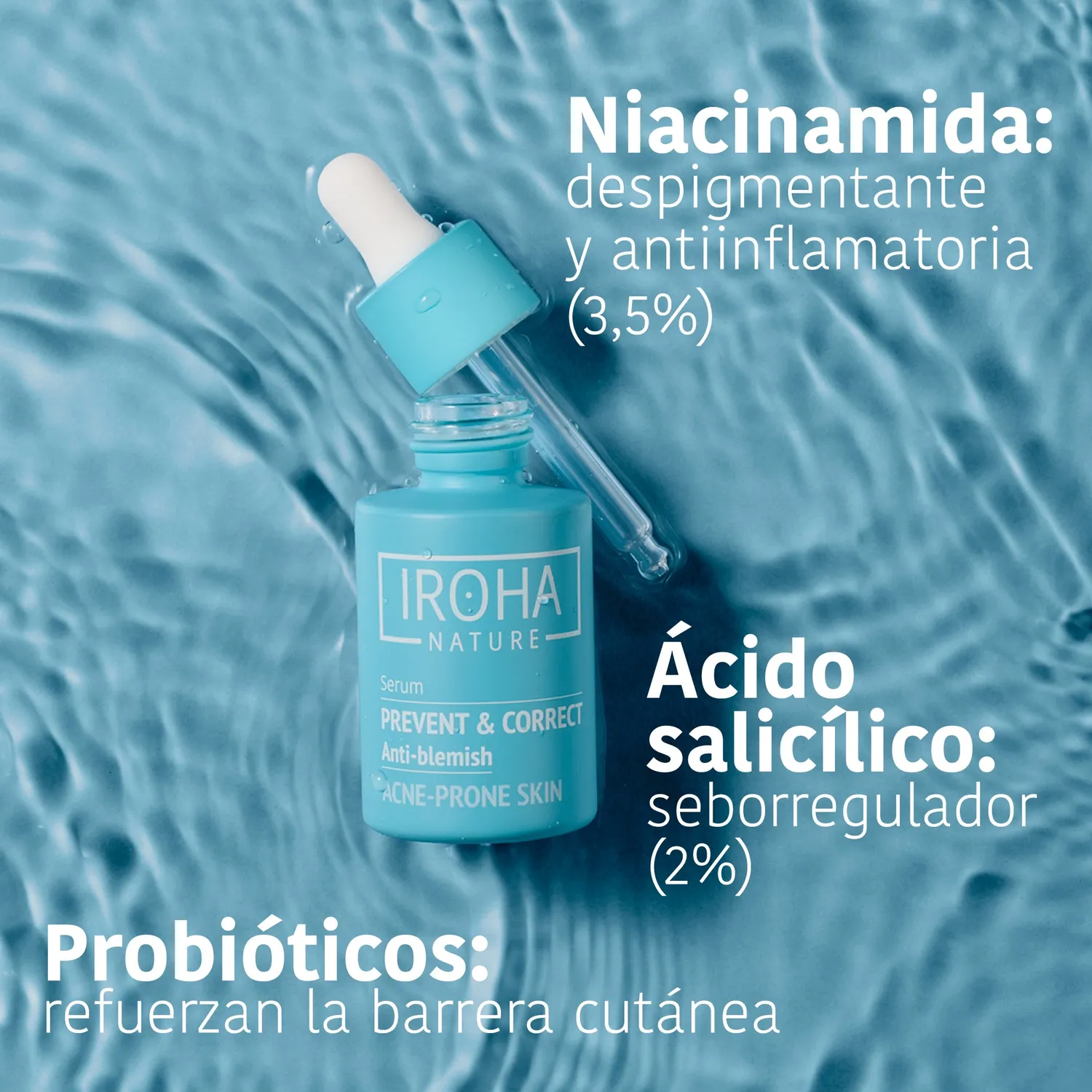 Irohanature Prevent & Correct Anti-Blemish siero acne niacinamide