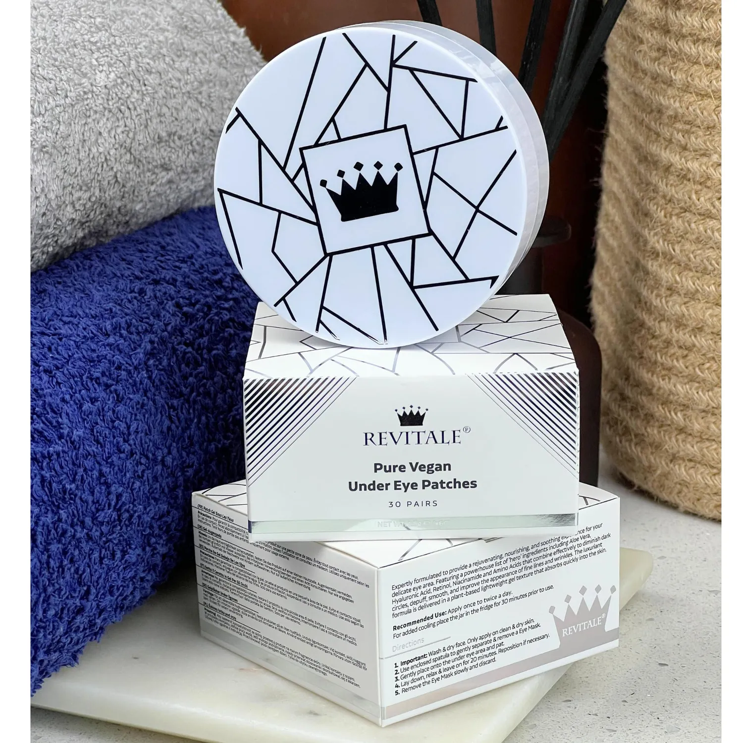 Revitale Pure Patch Occhi Ialuronico Vasetto 30 Paia Idratanti