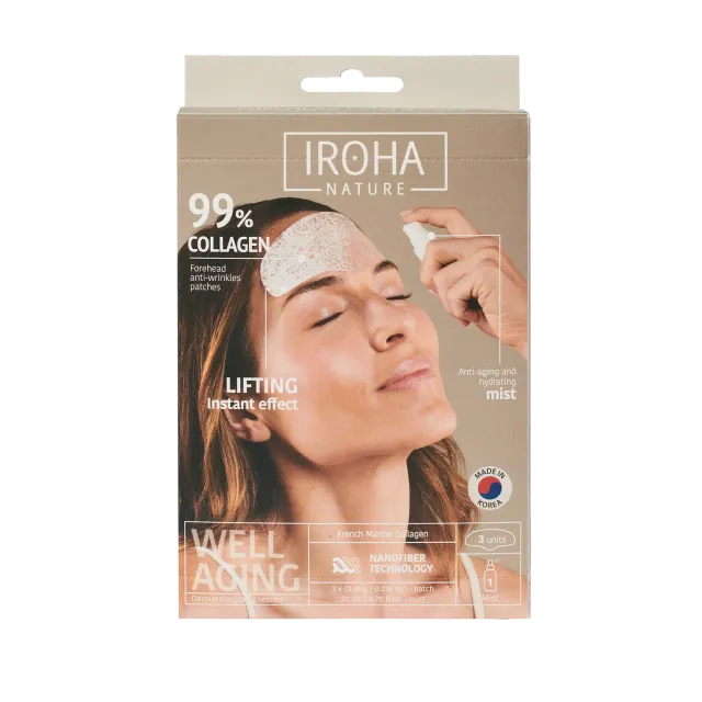 Iroha Nature 99% Collagen patch fronte acido ialuronico 3 pz