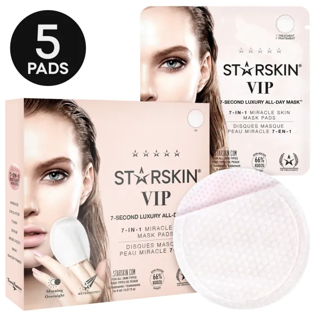Starskin VIP 7-Second Toner Pads Dischetti Viso 5 Pezzi