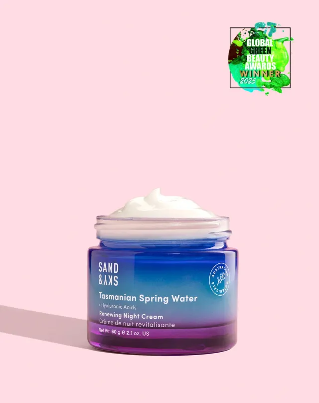 Sand & Sky Tasmanian Spring Water crema notte antirughe