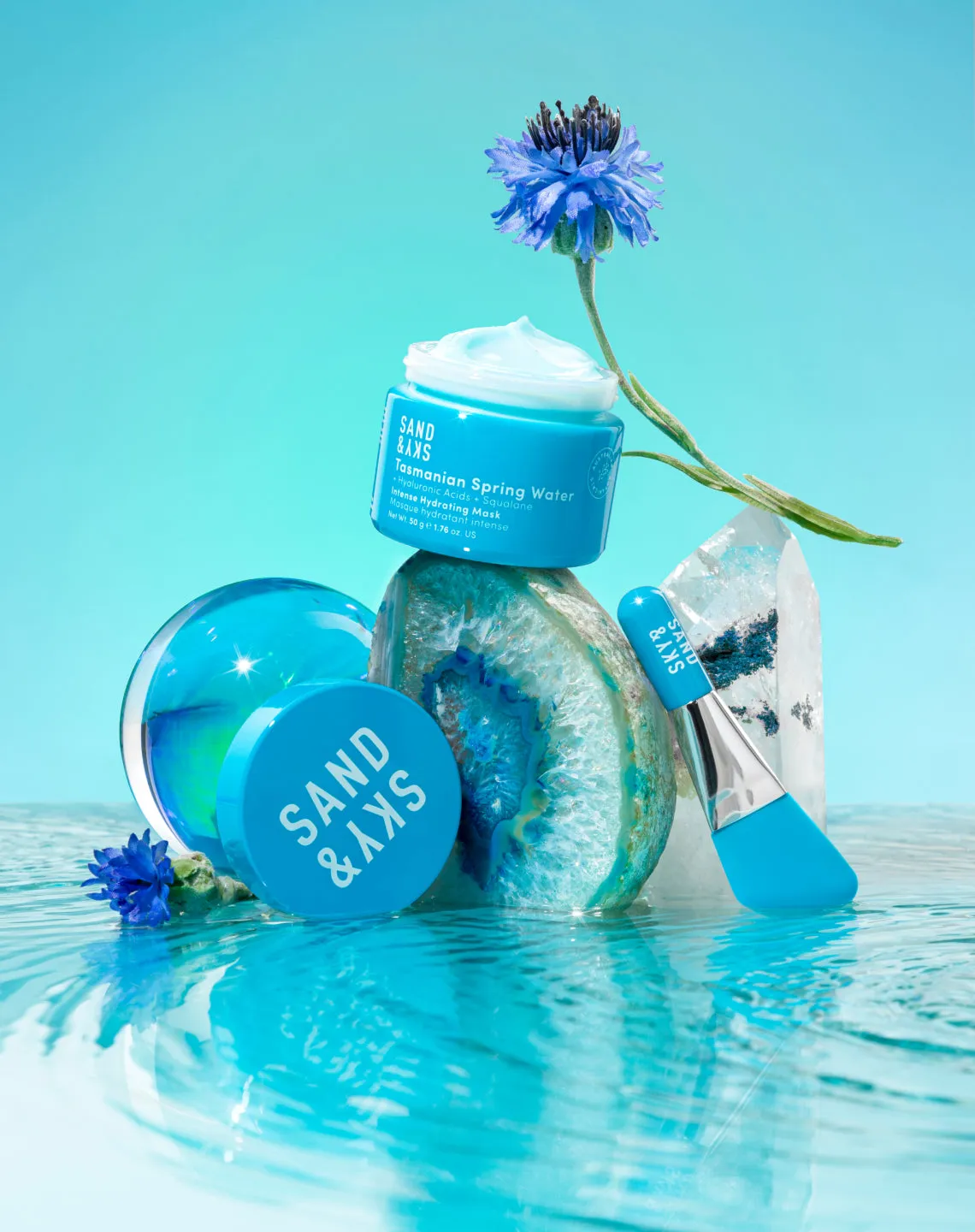 Sand & Sky Tasmanian Spring Water Intense Hydrating Mask viso