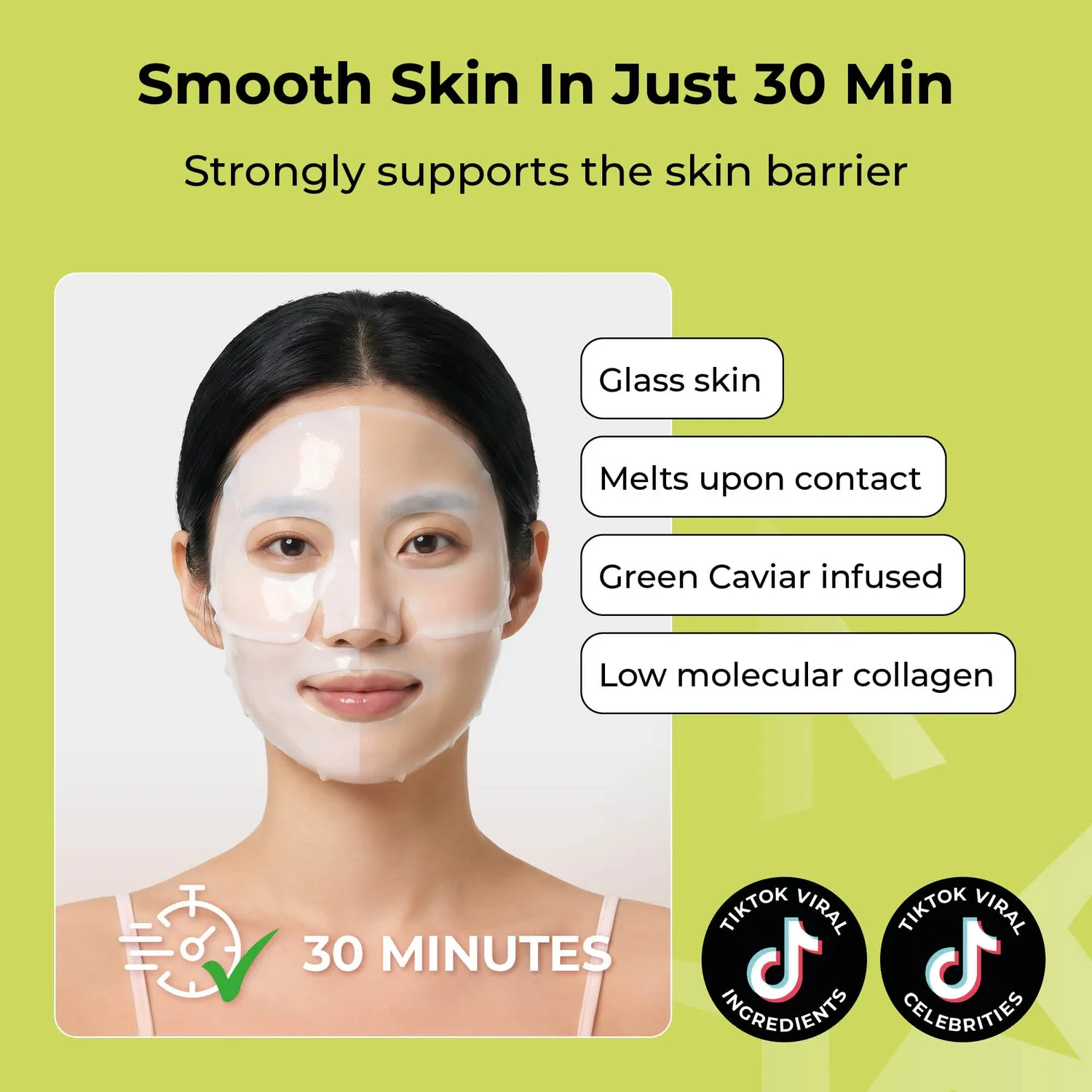 Starskin Collagen Green Caviar maschera idrogel 30 minuti