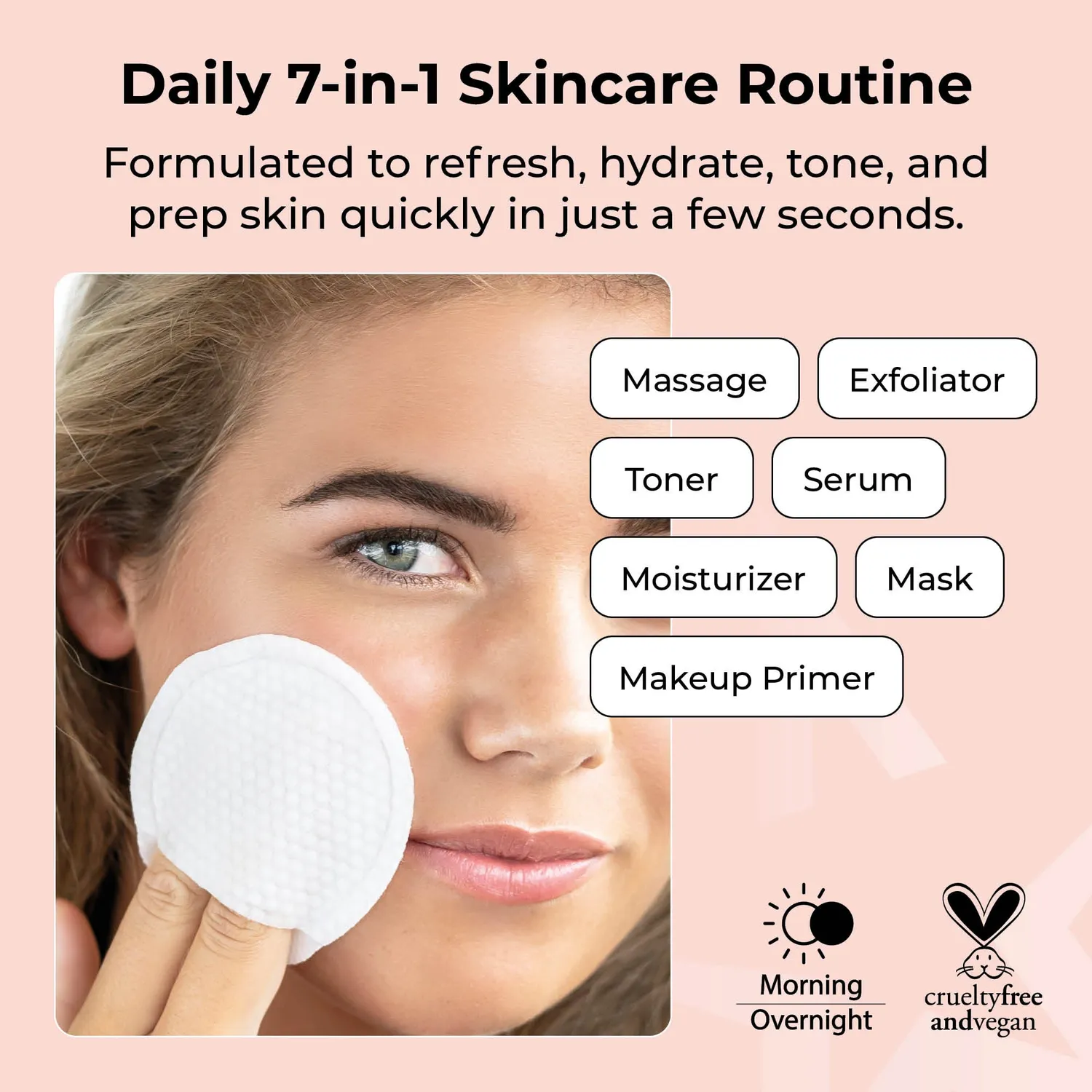 Starskin VIP 7-Second Toner Pads Dischetti Viso 5 Pezzi
