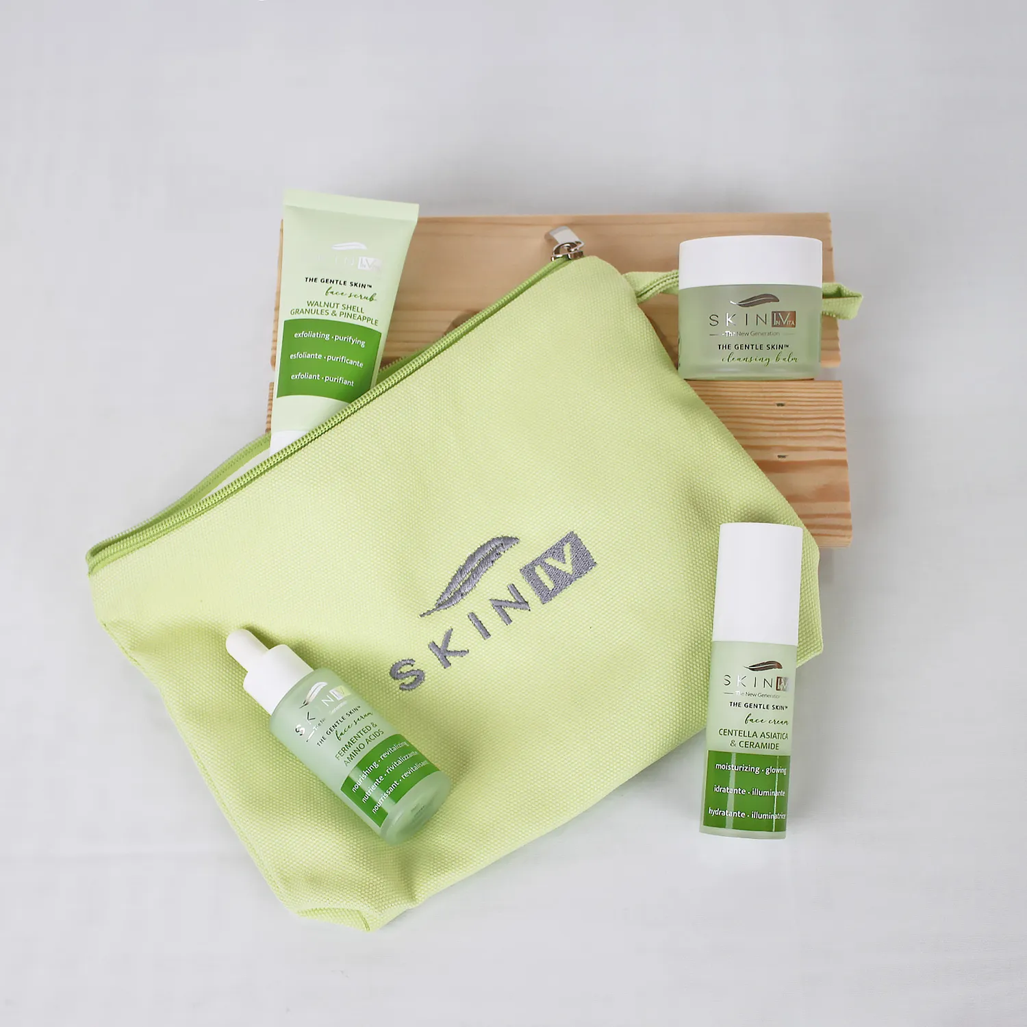Skin Iv Kit Skincare Coreana Viso 4 Pezzi Idratante