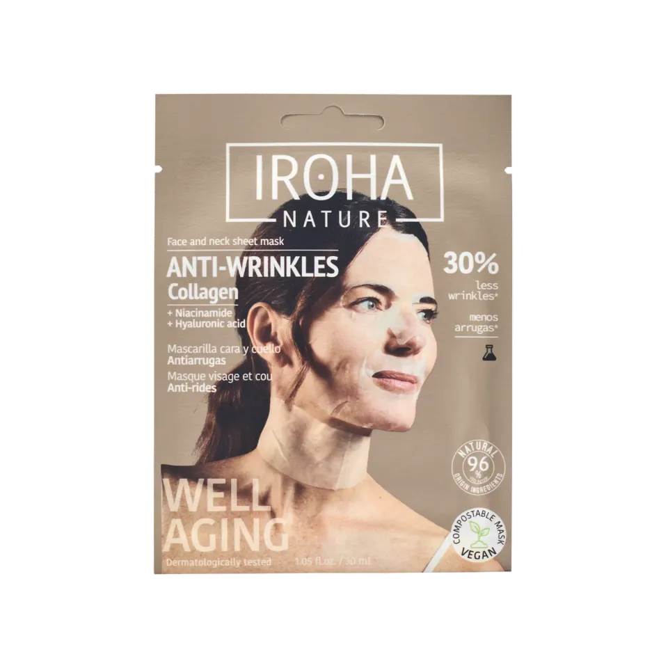 Irohanature Collagene maschera antirughe niacinamide acido