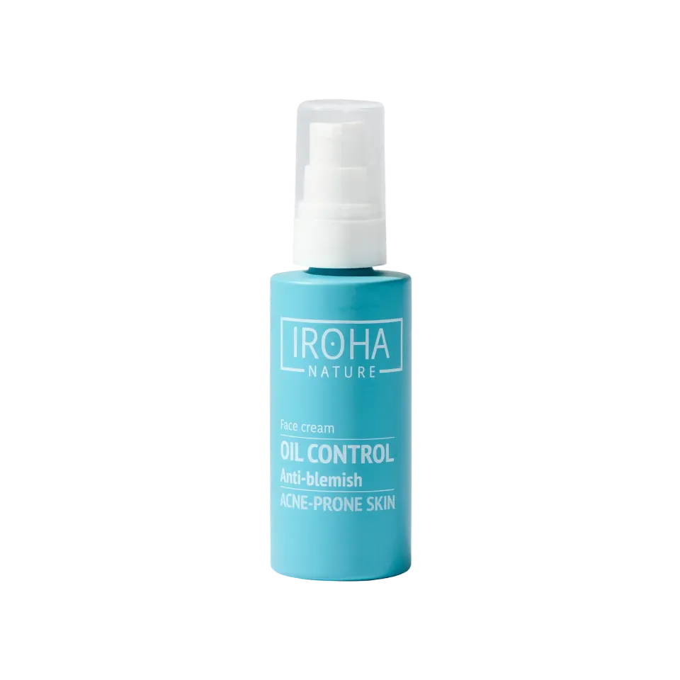 Iroha Nature Oil Control Anti-Blemish crema viso opaca sebo