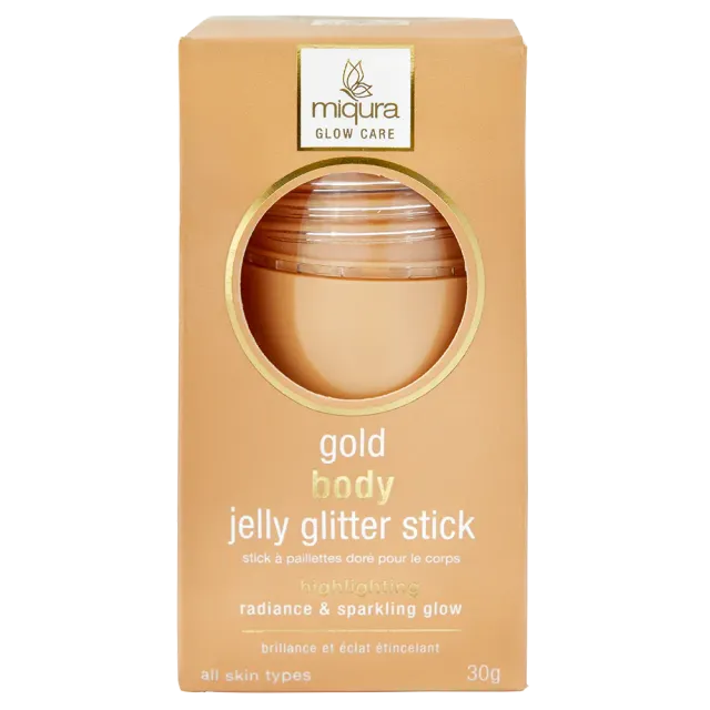 Miqura Body Jelly Gold glitter stick dorato