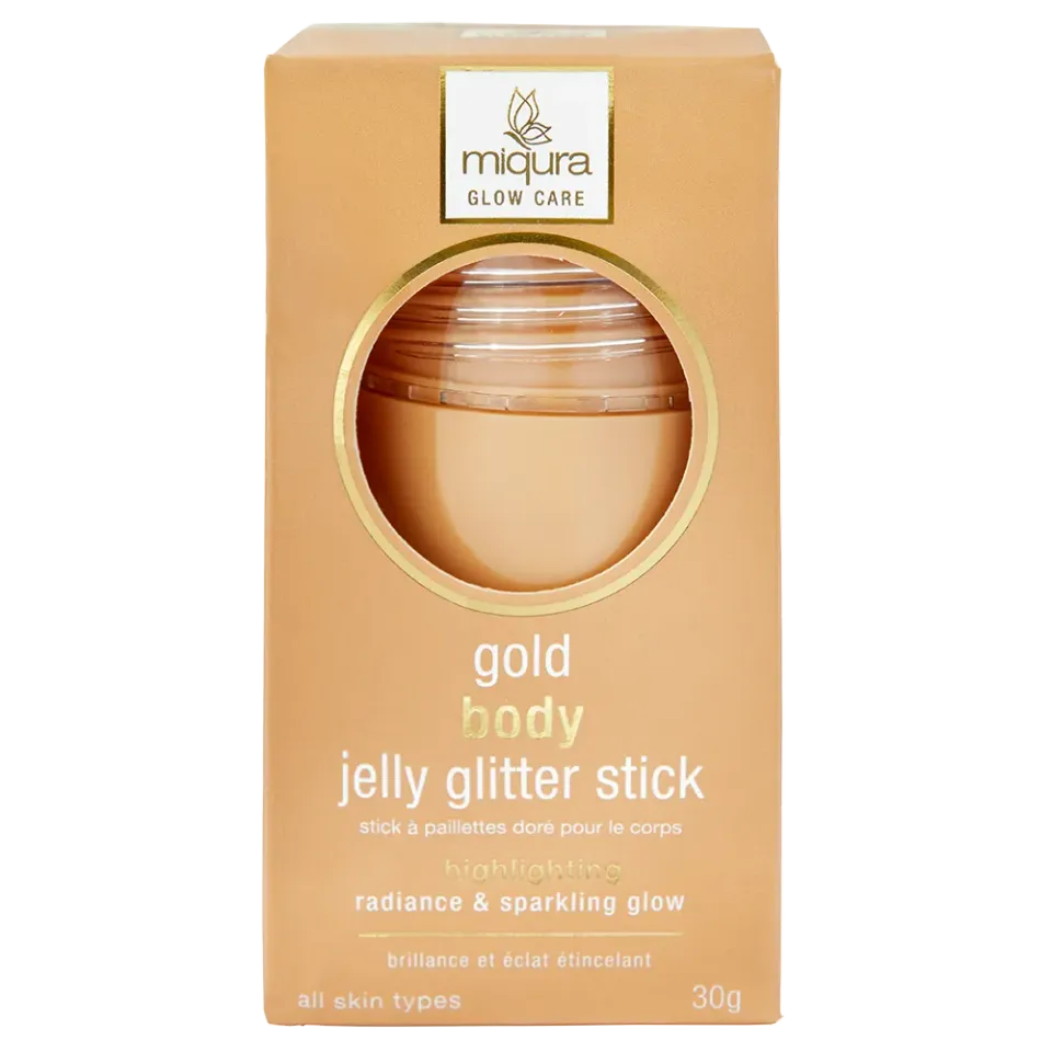 Miqura Body Jelly Gold glitter stick dorato