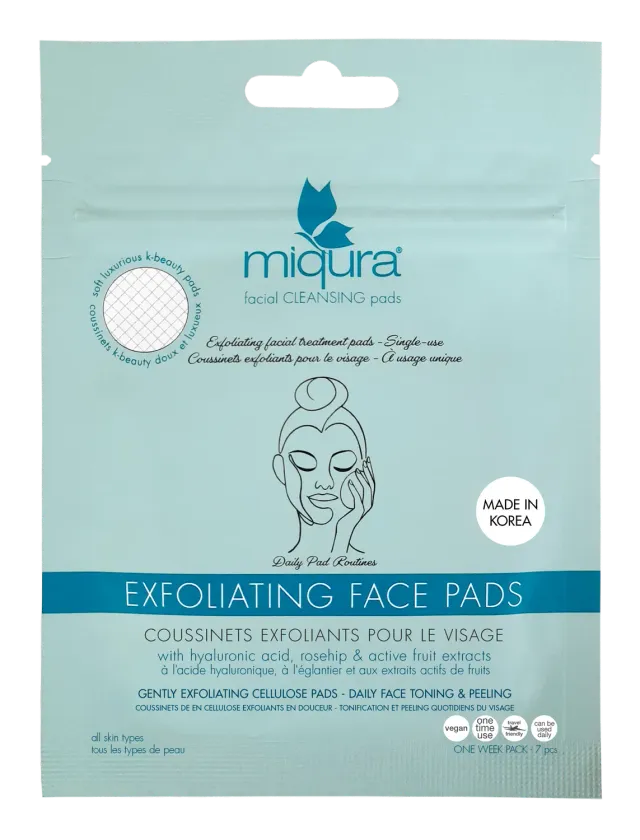 Miqura dischetti esfolianti viso idratanti