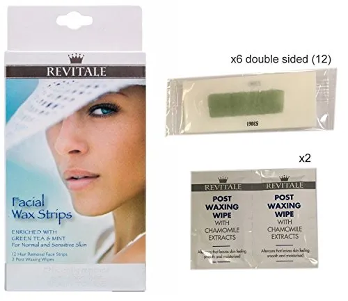 Revitale Revita strisce ceretta viso 12pz pelli sensibili