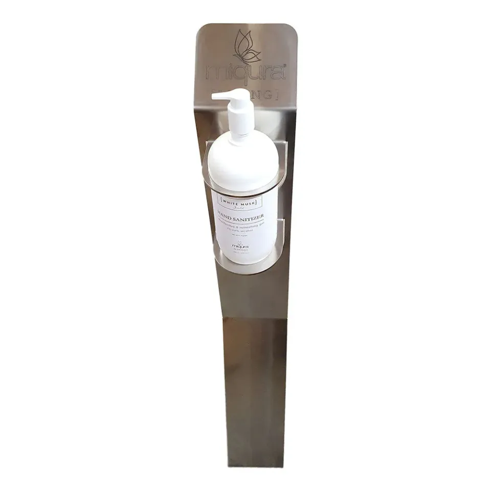 Miqura Piantana Acciaio Oro Dispenser 1000 ml 100 cm
