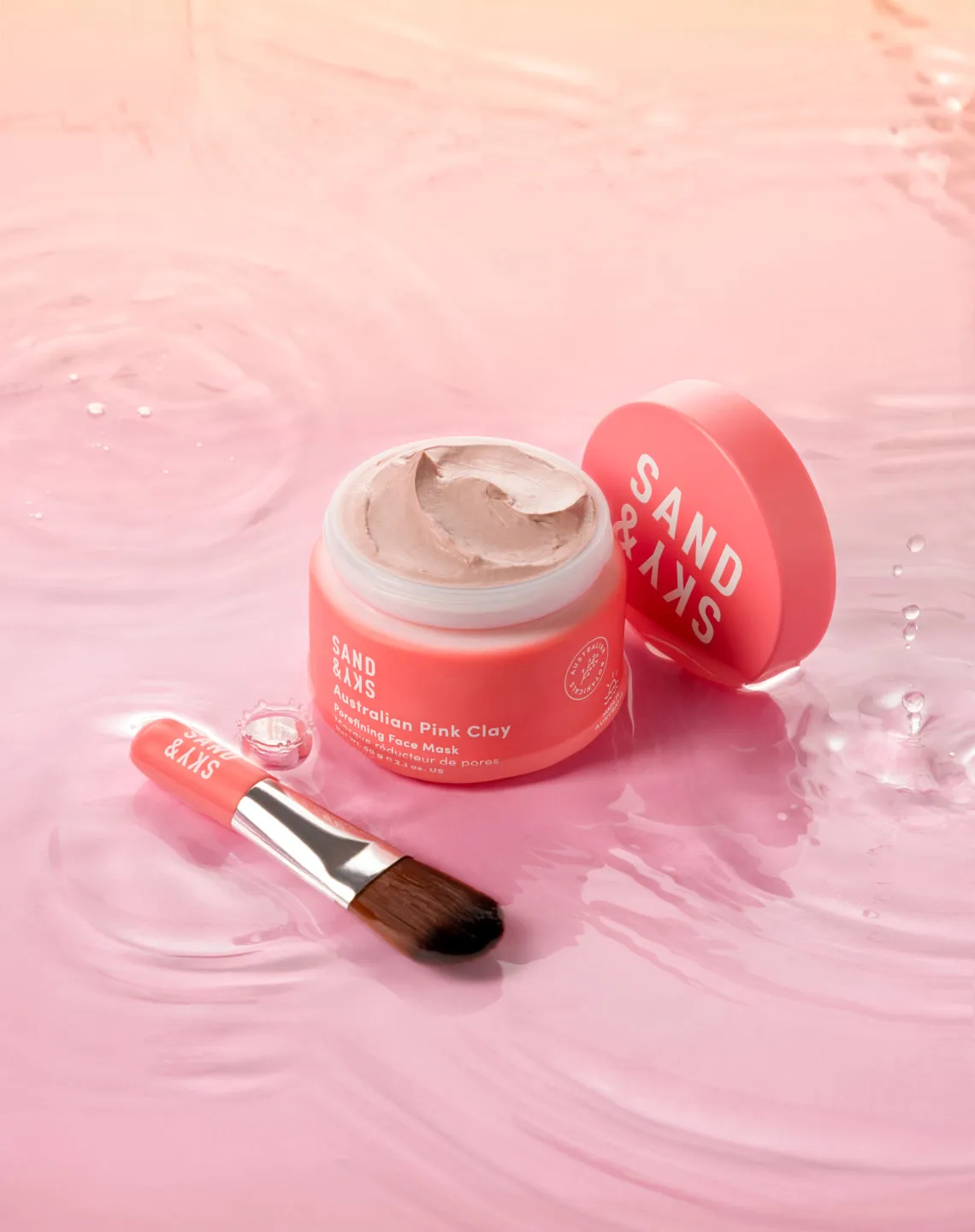 Sand & Sky Australian Pink Clay maschera viso affinante pori