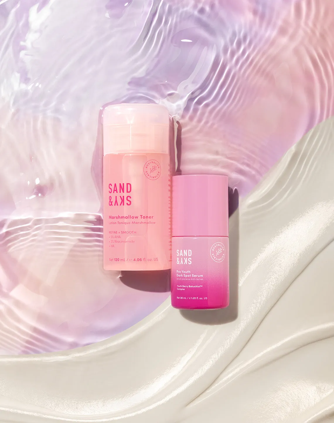 Sand & Sky Exfoliate & Brighten Kit Set Viso 2 Pezzi
