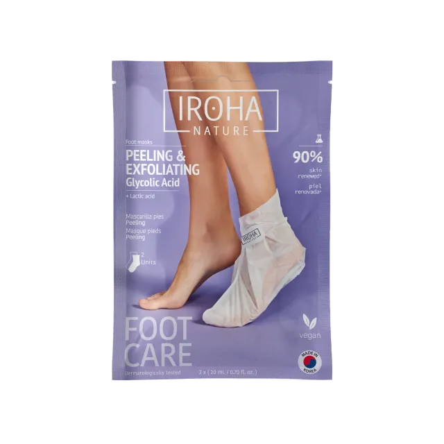 Iroha Nature maschera piedi esfoliante acido glicolico
