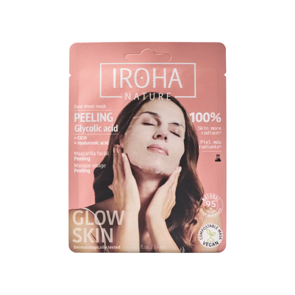 Irohanature Perfect Skin Peeling Mask Acido Glicolico Esfoliante
