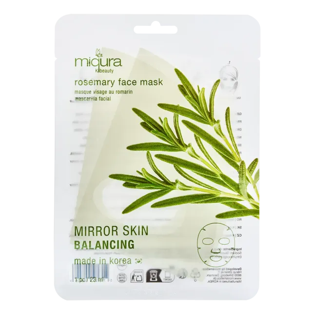 Miqura K-beauty Rosemary maschera viso purificante