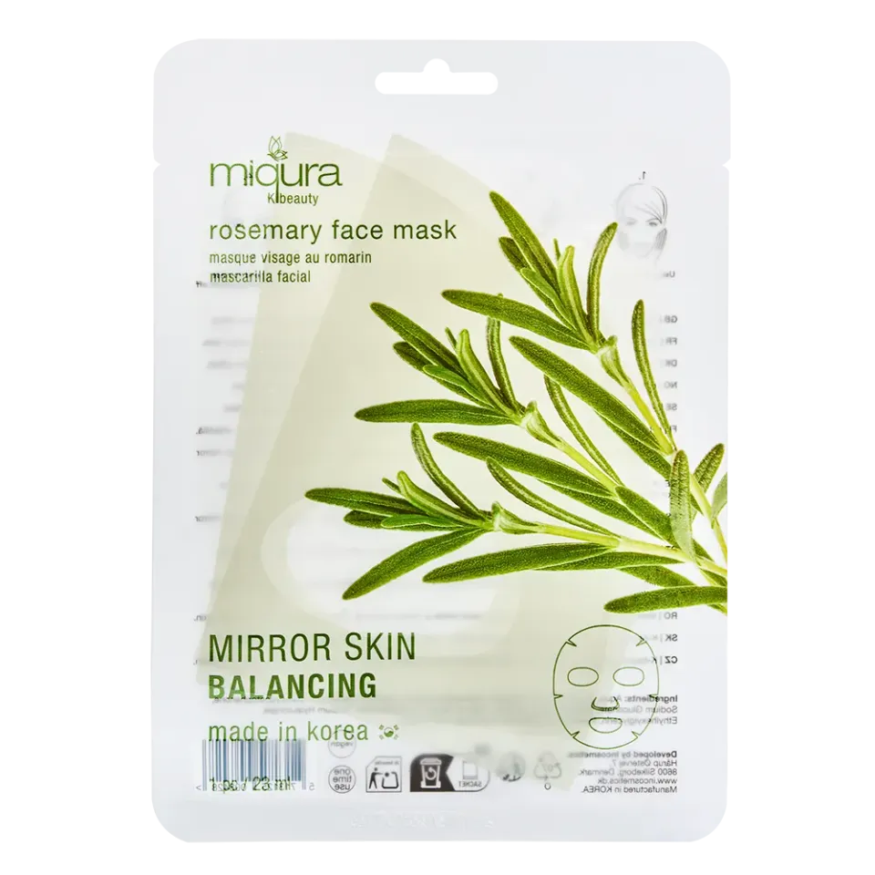 Miqura K-beauty Rosemary maschera viso purificante