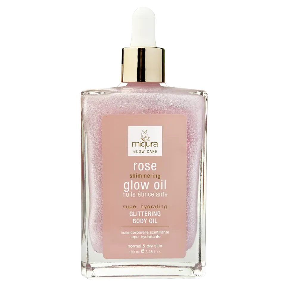 Miqura Rose Shimmering Glow Oil olio corpo 100 ml profumo rosa