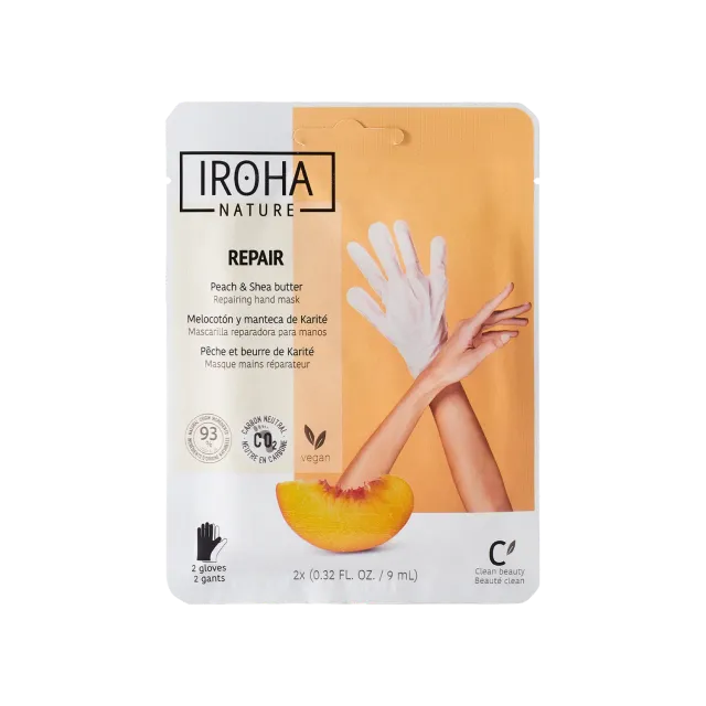 Iroha Nature Repair maschera mani pesca guanti burro karité