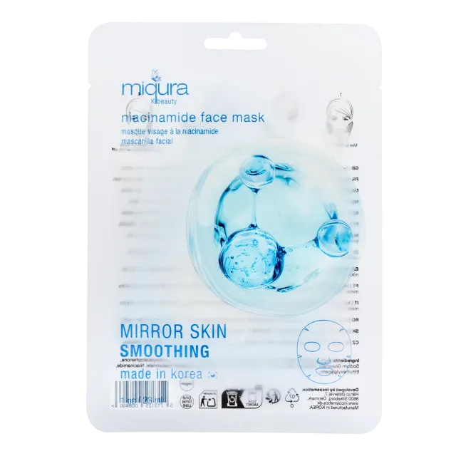 Miqura K-beauty maschera viso niacinamide illuminante