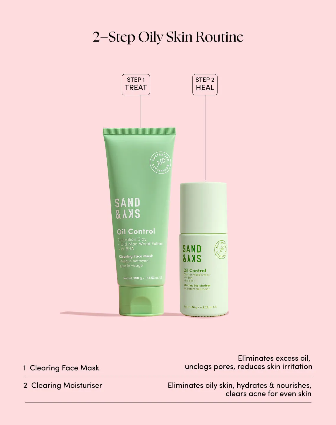 Sand & Sky Oil Control Clearing Face Mask maschera purificante