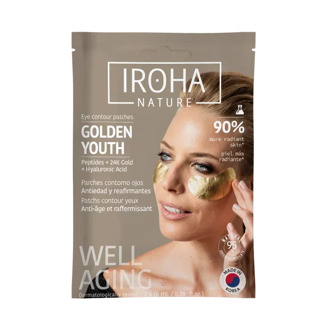 Iroha Nature Gold & Peptides patch occhi oro antirughe