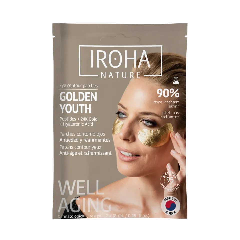 Iroha Nature Gold & Peptides patch occhi oro antirughe