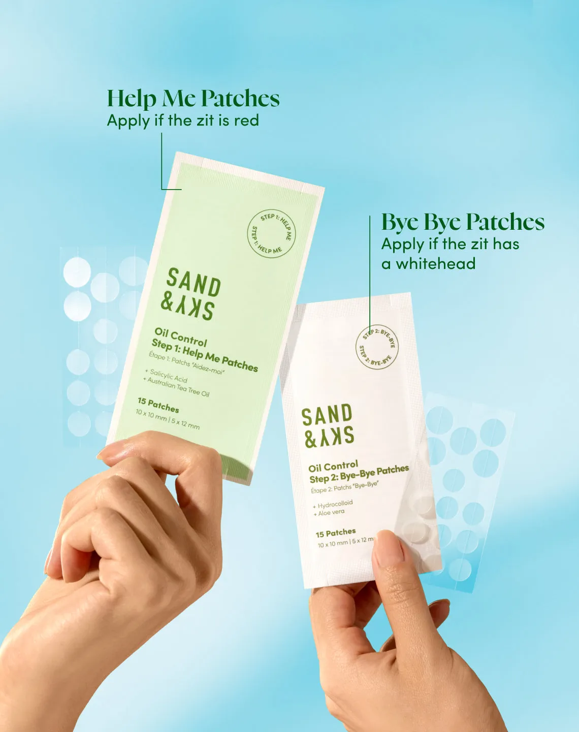 Sand & Sky Pimple Patrol patch brufoli 75 pezzi doppia azione