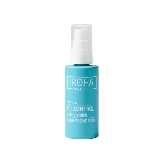Iroha Nature Oil Control Anti-Blemish crema viso opaca sebo