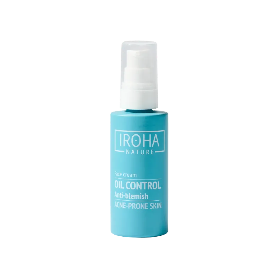 Iroha Nature Oil Control Anti-Blemish crema viso opaca sebo