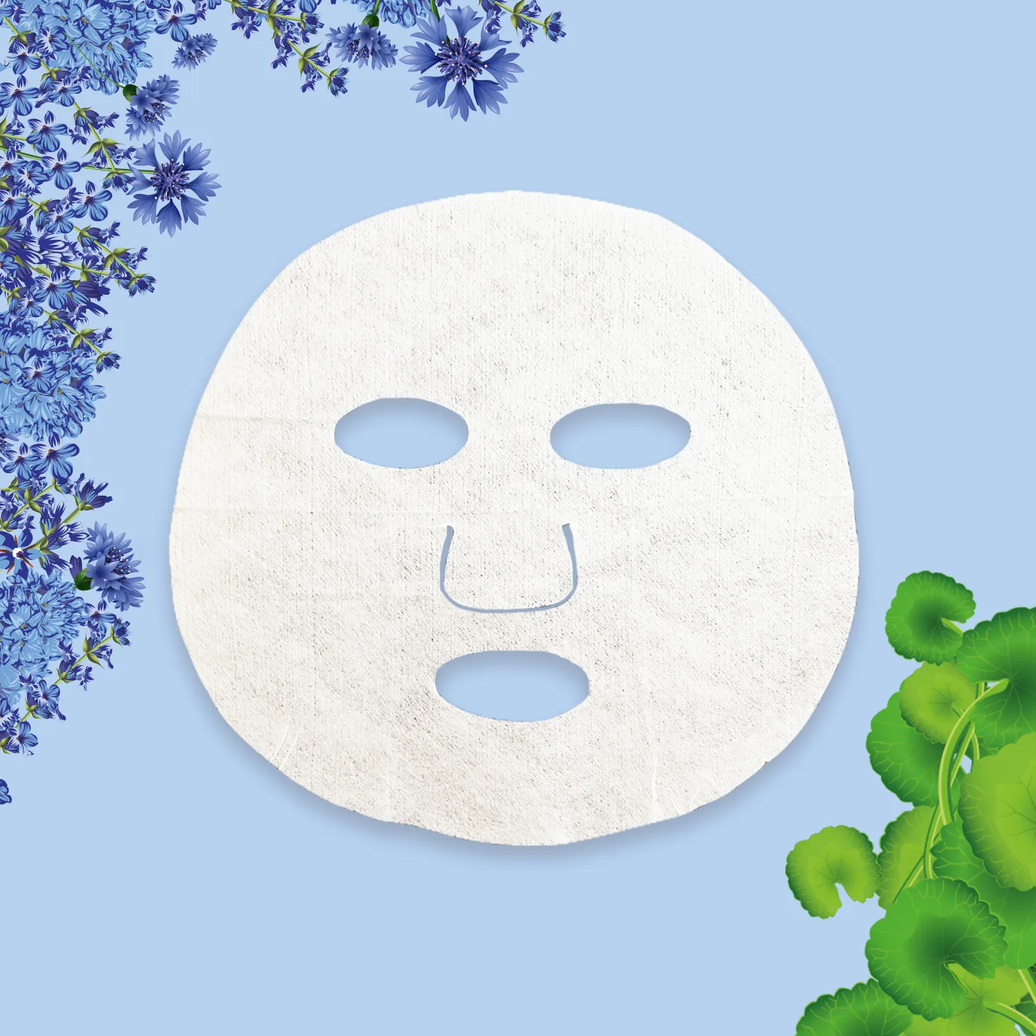 Skin Iv Antismog Detossinante maschera viso fiori blu