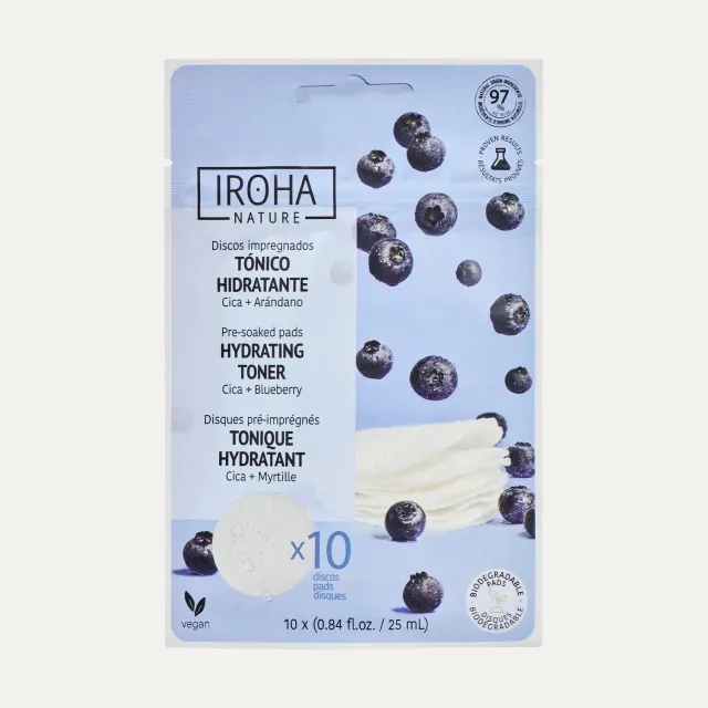 Irohanature Toner Pads Mirtillo Dischetti Tonico Idratanti