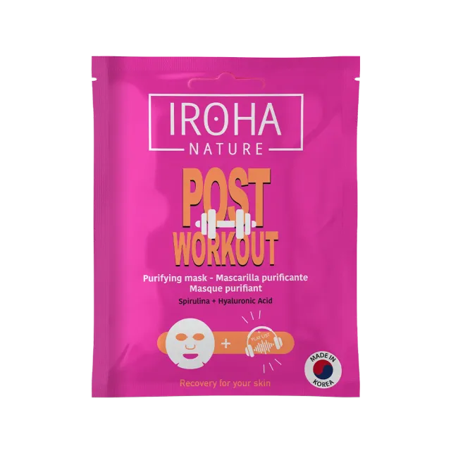 Iroha Nature Post Workout maschera viso spirulina purificante