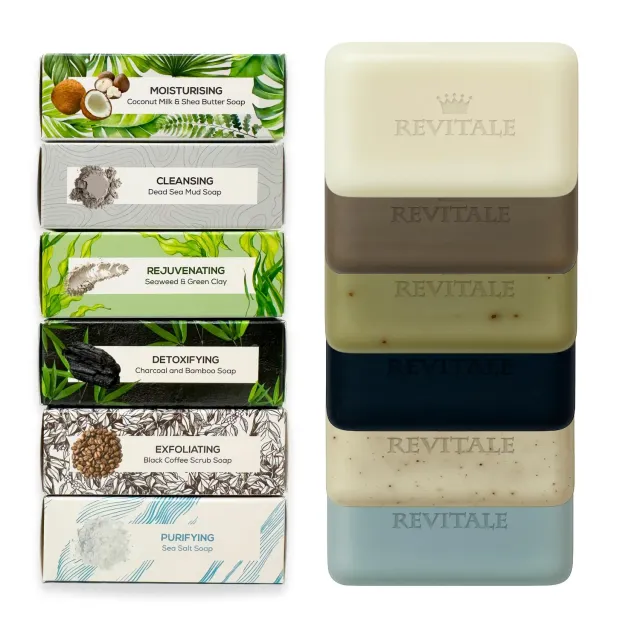 Revitale Saponi Naturali Set 6 Saponette 100 g Viso Corpo