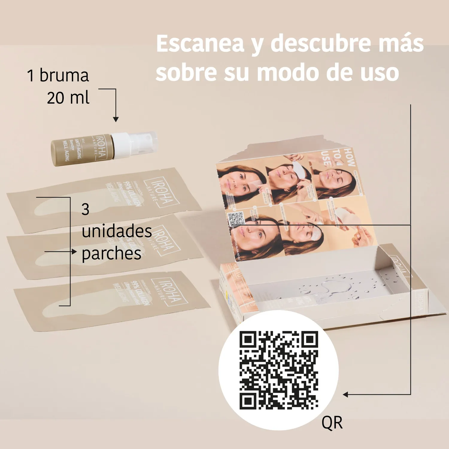 Iroha Nature 99% Collagen patch fronte acido ialuronico 3 pz