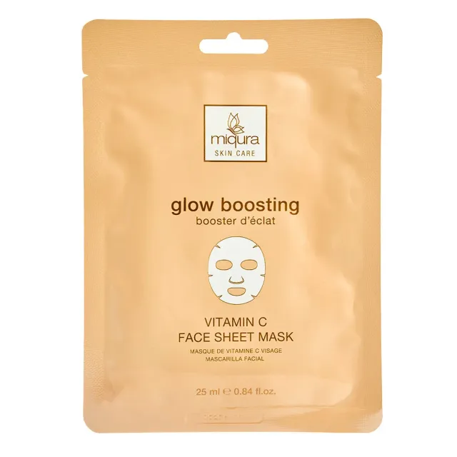 Miqura Glow Boosting maschera viso in tessuto