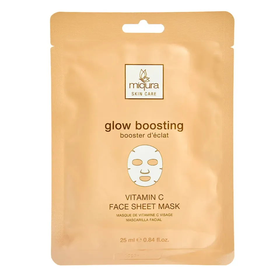 Miqura Glow Boosting maschera viso in tessuto